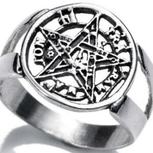 anillo tetragramatron plata de ley 20 fabricado en españa