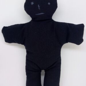 Muñeco vudu de tela negro