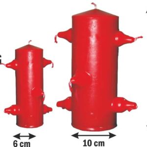 Velon 7 mechas rojo gigante 25cm x 10 cm magia muy potente