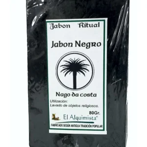 Jabon negro da costa negro 100g fabricado a mano