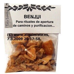 RESINA DE BENJUI PURIFICA, LIMPIA EL SITIO
