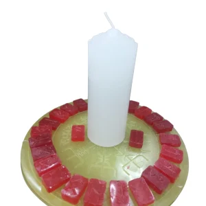 Tablero Rúnico Con Runas De Cera 25 Cm Diametro